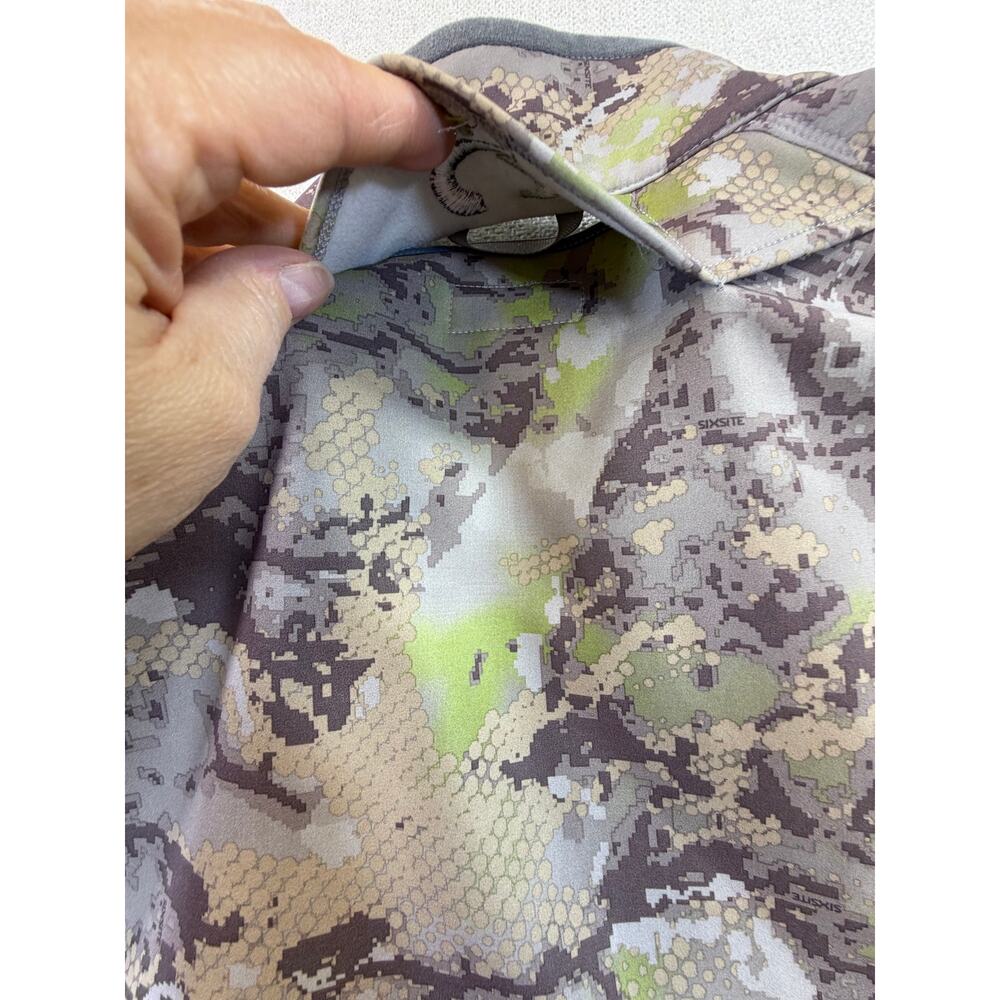 Sixsite Mens 2XL Tan Green Rana Camo Soft Shell Full Zip Hunting Jacket Outdoor - Picture 11 of 12